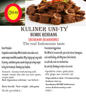 bumbu rendang unity, rendang unity, rendang uniti, rendang padang unity, sambal cumi unity, dendeng sapi unity