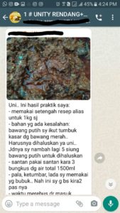 setor tugas rendang, testimoni pesetta kursus