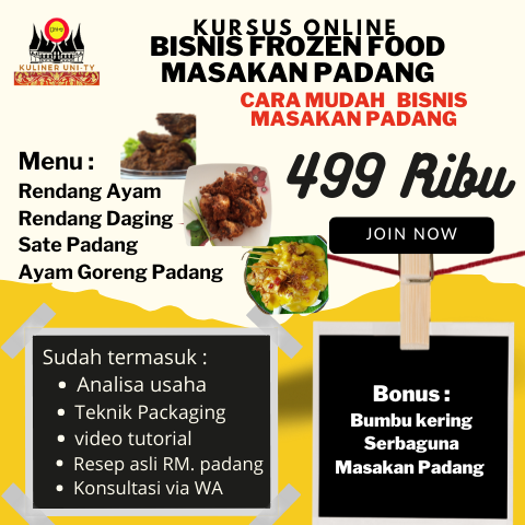 kursus frozenfood masakan padang