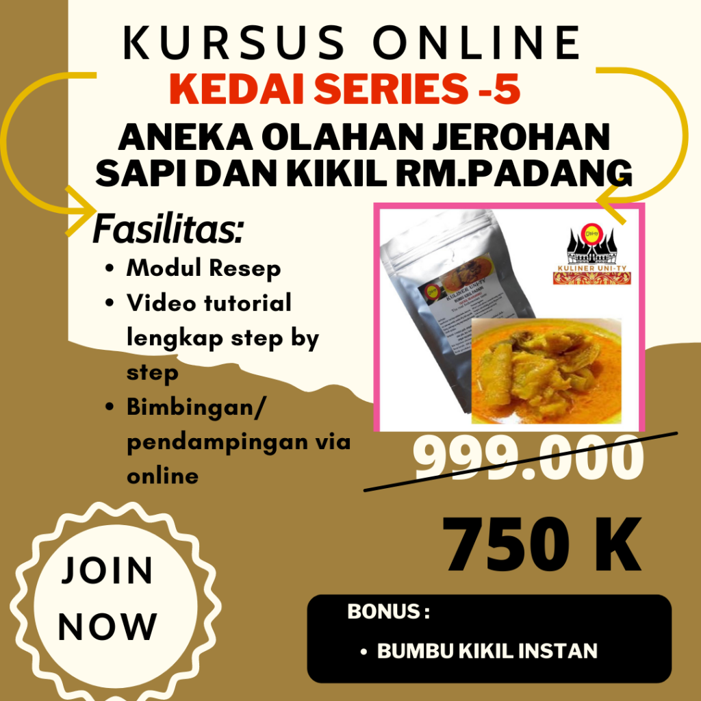 KURSUS SERIES BUKA KEDAI MASAKAN PADANG