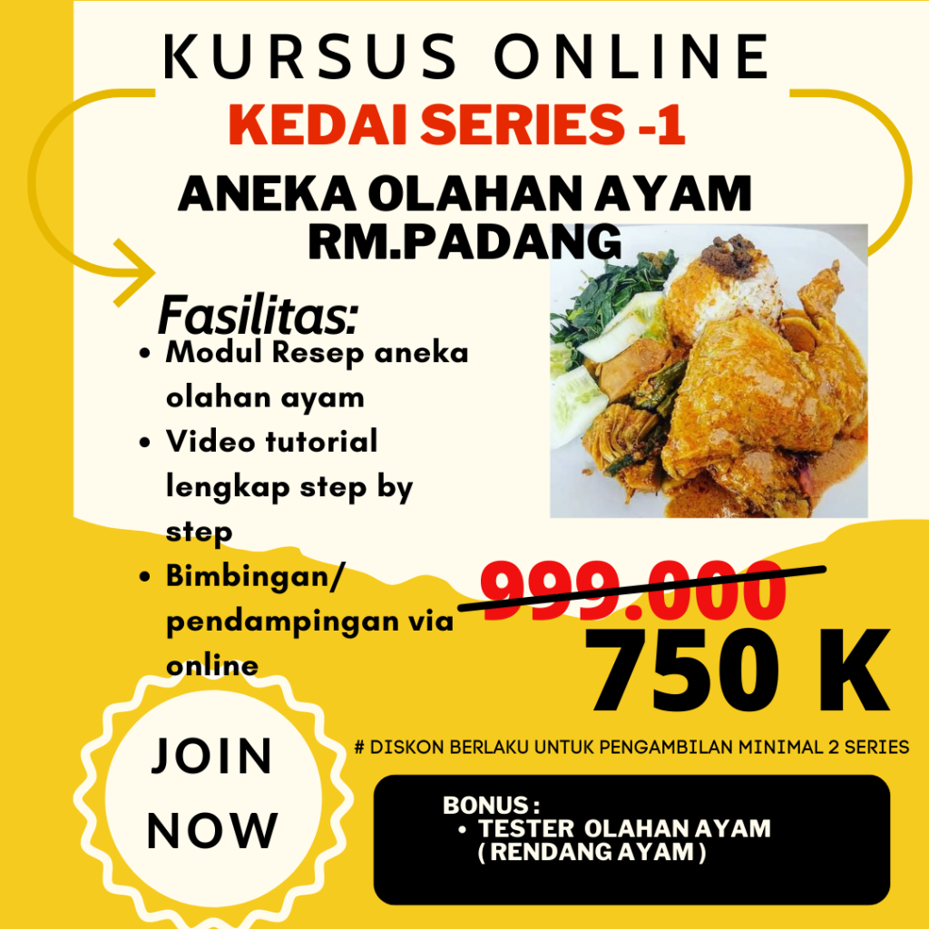 KURSUS SERIES BUKA KEDAI MASAKAN PADANG
